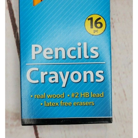 Real Wood Latex Free Eraser HB Lead Yellow 16 Pack Jot #2 Pencils School Office - Picture 5 of 5